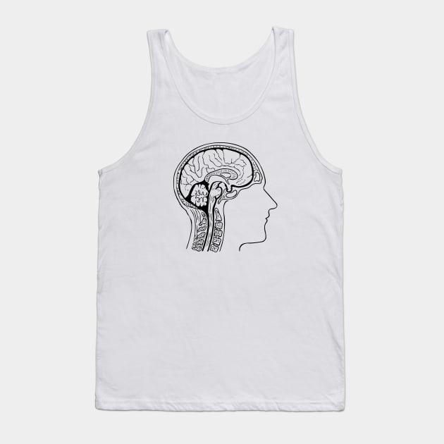 Brain Tank Top by linesdesigns